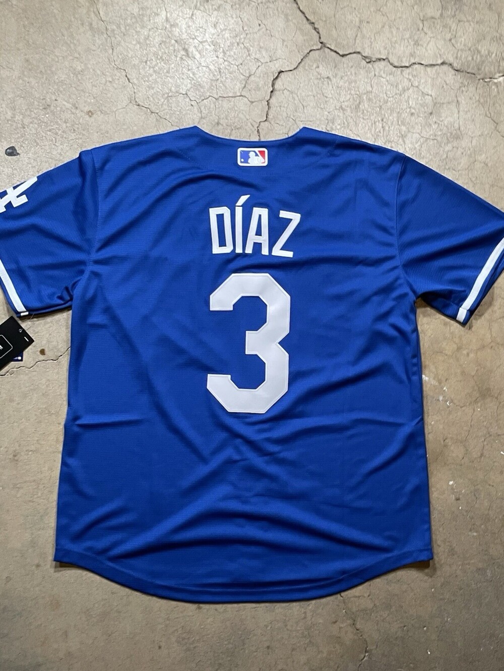 New Edwin Diaz Adult Blue Los Angeles Dodgers Jersey XL